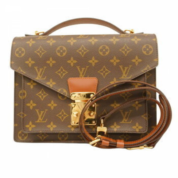 Louis Vuitton Handbag Monogram Monceau Brown - Picture 1 of 6